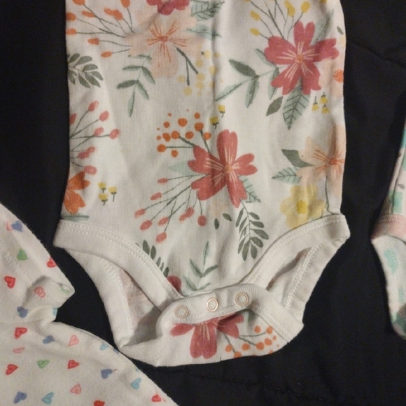 Cloud Island Floral and Patterned Bodysuits - Pink, Purple, White - Picture 10 of 13
